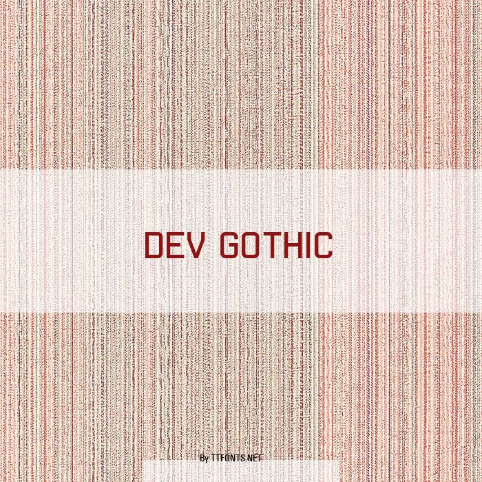 Dev Gothic example